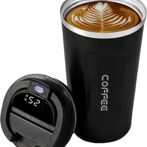 Yf-811- Black Coffee Mug with Temprature